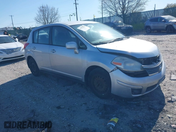 2009 Nissan Versa 1.8 SL with VIN 3N1BC13E09L393563, listed as a IAAI auction lot 41977998 with 163,072 mi miles. Bid and sale history available at carsss.com. Image 1.