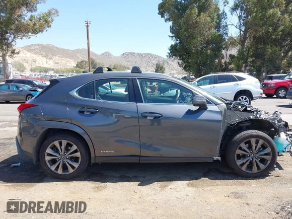 2022 Lexus UX 250h F Sport with VIN JTHE9JBHXN2057109, listed as a IAAI auction lot 42265432 with 76,822 mi miles and . Bid and sale history available at DreamBid. Image 14.