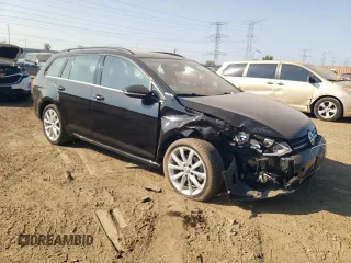 2017 Volkswagen Golf SportWagen S with VIN 3VWC17AU0HM536537, listed as a Copart auction lot 71959704 with 48,502 mi miles and Salvage Title. Bid and sale history available at carsss.com. Image 4.