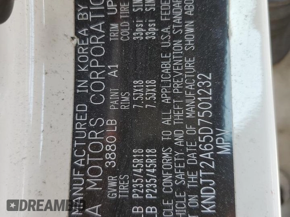 2013 Kia Soul + z VIN KNDJT2A65D7501232, wystawiony jako Copart lot #42300485 z przebiegiem 148 800 mil mil oraz Szkoda całkowita • Salvage title. Historia ofert i sprzedaży dostępna na DreamBid. Obrazek 12.