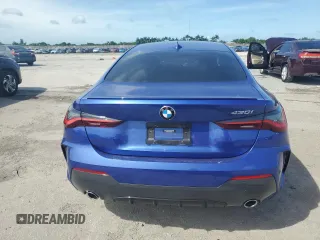2023 BMW 4 Series 430i with VIN WBA53AP02PCL22461, listed as a Copart auction lot 75339224 with 9,923 mi miles and Salvage title. Bid and sale history available at DreamBid. Image 6.