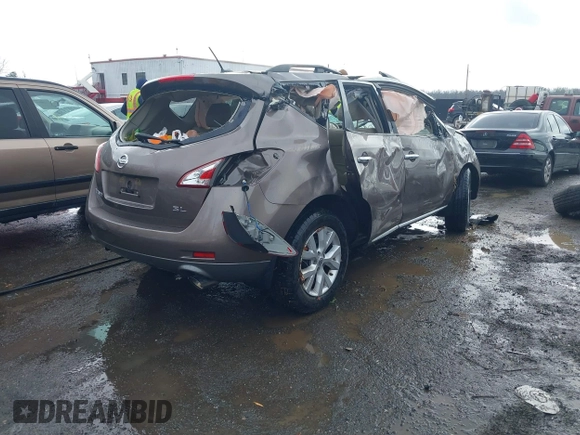 2014 Nissan Murano LE with VIN JN8AZ1MU4EW414243, listed as a IAAI auction lot 41106366 with 72,395 mi miles. Bid and sale history available at carsss.com. Image 4.