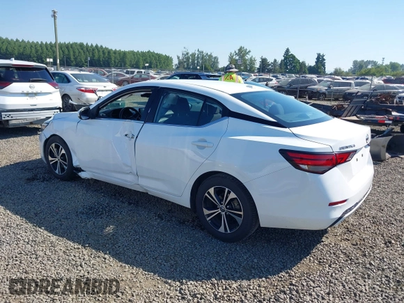 2022 Nissan Sentra SV z VIN 3N1AB8CV0NY244235, wystawiony jako IAAI lot #42453885 z przebiegiem 46 533 mil mil oraz . Historia ofert i sprzedaży dostępna na DreamBid. Obrazek 3.
