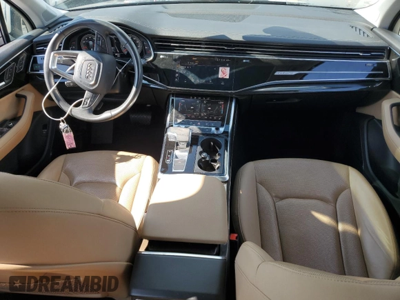 2023 Audi Q7 Premium Plus with VIN WA1LXBF70PD005334, listed as a Copart auction lot 61953055 with 43,136 mi miles and Salvage title. Bid and sale history available at DreamBid. Image 8.