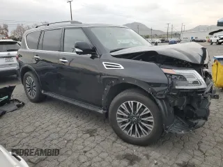 2021 Nissan Armada SL with VIN JN8AY2BA3M9373697, listed as a Copart auction lot 73402362 with 1,465 mi miles. Bid and sale history available at carsss.com. Image 4.