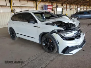 2024 Volkswagen Tiguan SE R-Line Black with VIN 3VVCB7AX6RM011544, listed as a Copart auction lot 66198745 with 23,609 mi miles and Salvage title. Bid and sale history available at DreamBid. Image 4.