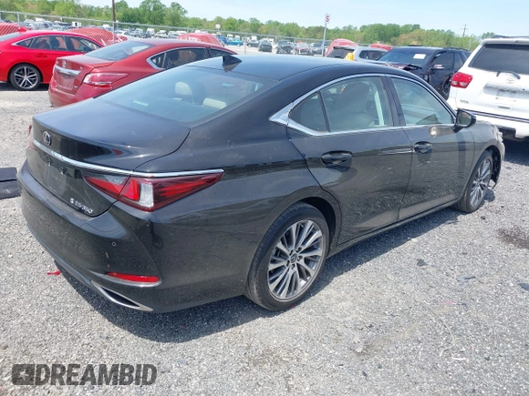 2019 Lexus ES 350 with VIN 58ABZ1B12KU038078, listed as a IAAI auction lot 42143836 with 50,741 mi miles and . Bid and sale history available at DreamBid. Image 4.