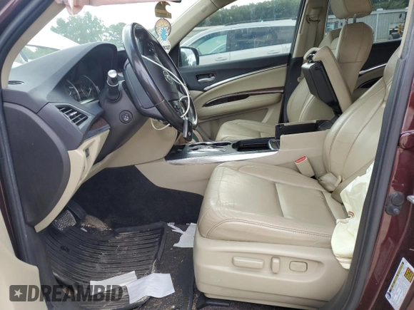2017 Acura MDX with VIN 5FRYD4H32HB000638, listed as a Copart auction lot 71590044 with 177,372 mi miles and Salvage Title. Bid and sale history available at carsss.com. Image 7.