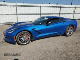 2014 Chevrolet Corvette Z51 2LT with VIN 1G1YK2D76E5131145, listed as a Copart auction lot 54591555 with 52,025 mi miles and Salvage title. Bid and sale history available at DreamBid. Image 1.