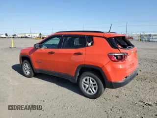 2017 Jeep Compass Sport z VIN 3C4NJDAB5HT642691, wystawiony jako Copart lot #54208335 z przebiegiem 183 359 mil mil oraz Szkoda całkowita • Salvage title. Historia ofert i sprzedaży dostępna na DreamBid. Obrazek 2.