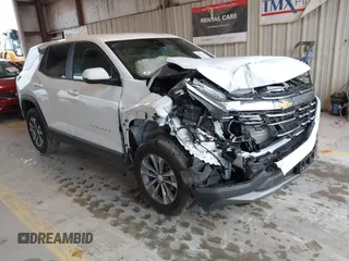 2025 Chevrolet Equinox FWD LT with VIN 3GNAXHEGXSL252341, listed as a IAAI auction lot 42093404 with 7,345 mi miles and . Bid and sale history available at DreamBid. Image 1.