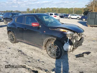 2015 Nissan Juke SV with VIN JN8AF5MV9FT564893, listed as a Copart auction lot 72937033 with 173,717 mi miles and Salvage Title. Bid and sale history available at DreamBid. Image 4.
