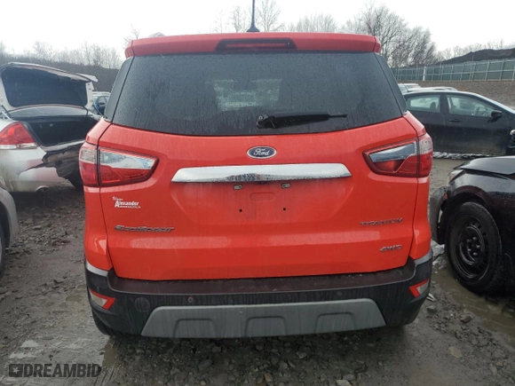 2019 Ford EcoSport Titanium with VIN MAJ6S3KL5KC267686, listed as a Copart auction lot 47580975 with 72,363 mi miles and Salvage Title. Bid and sale history available at carsss.com. Image 6.