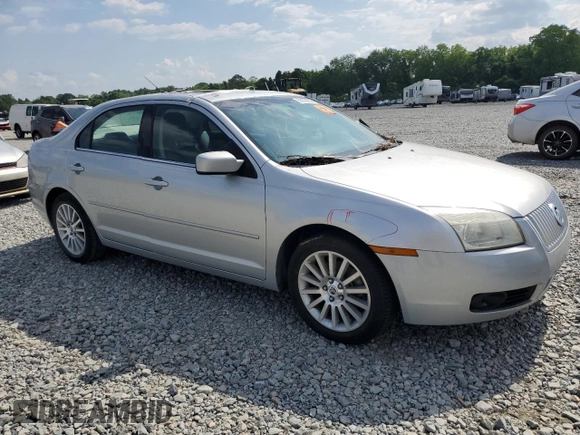 2009 Mercury Milan Premier with VIN 3MEHM081X9R628373, listed as a Copart auction lot 56166035 with 100,892 mi miles and Salvage title. Bid and sale history available at DreamBid. Image 4.