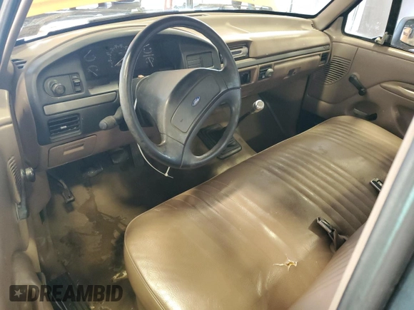 1993 Ford F-150 with VIN 1FTDF15Y1PNA42081, listed as a Copart auction lot 48376795 with 0 mi miles and Salvage Title. Bid and sale history available at carsss.com. Image 8.