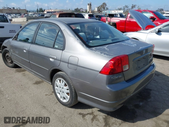 2004 Honda Civic LX with VIN 2HGES16524H565541, listed as a IAAI auction lot 41916313 with 120,537 mi miles. Bid and sale history available at carsss.com. Image 3.