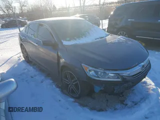 2016 Honda Accord Sport with VIN 1HGCR2F50GA042885, listed as a IAAI auction lot 41295382 with 115,362 mi miles and . Bid and sale history available at DreamBid. Image 1.