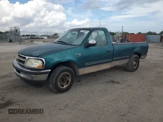 1998 Ford F-150 XL with VIN 1FTRF17L0WNA48153, listed as a Copart auction lot 72606904 with 213,592 mi miles and Non repairable. Bid and sale history available at DreamBid. Image 1.