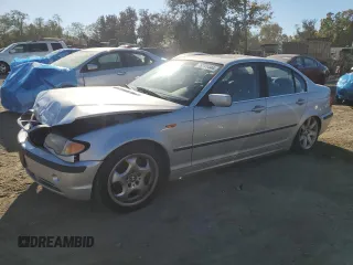2003 BMW 3 Series 330xi with VIN WBAEW53413PG21761, listed as a Copart auction lot 76791444 with 163,652 mi miles and Salvage Title. Bid and sale history available at carsss.com. Image 1.