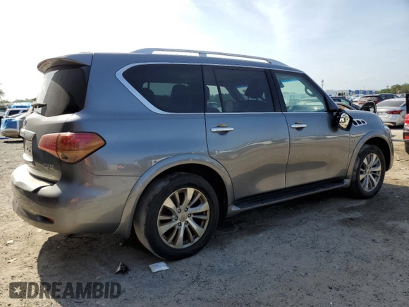 2017 Infiniti QX80 with VIN JN8AZ2NE1H9154321, listed as a Copart auction lot 54589335 with Not provided miles and Clean title. Bid and sale history available at DreamBid. Image 3.