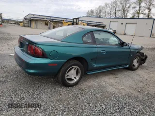 1997 Ford Mustang with VIN 1FALP4044VF101619, listed as a Copart auction lot 52646555 with 189,003 mi miles and Salvage Title. Bid and sale history available at carsss.com. Image 3.