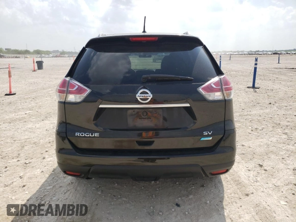 2014 Nissan Rogue SV with VIN 5N1AT2MT5EC805568, listed as a Copart auction lot 52109045 with 184,033 mi miles and Salvage Title. Bid and sale history available at carsss.com. Image 6.