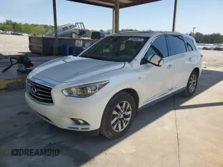 2014 Infiniti QX60 with VIN 5N1AL0MN4EC508023, listed as a Copart auction lot 53444875 with 194,727 mi miles and Salvage Title. Bid and sale history available at carsss.com. Image 1.