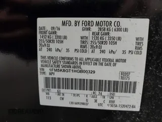 2017 Ford Explorer Sport z VIN 1FM5K8GT1HGB00329, wystawiony jako IAAI lot #42702719 z przebiegiem 102 877 mil mil oraz . Historia ofert i sprzedaży dostępna na DreamBid. Obrazek 9.