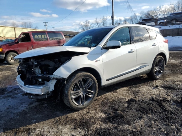 2020 Acura RDX w/A-Spec Pkg with VIN 5J8TC2H66LL018158, listed as a Copart auction lot 45853445 with 59,957 mi miles and Salvage Title. Bid and sale history available at carsss.com. Image 1.