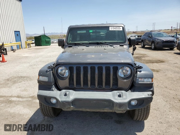 2022 Jeep Wrangler Unlimited Sport S with VIN 1C4HJXDG7NW119880, listed as a Copart auction lot 61948555 with 31,381 mi miles and Salvage title. Bid and sale history available at DreamBid. Image 5.