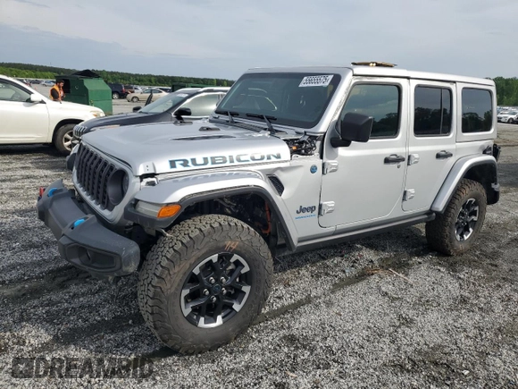 2024 Jeep Wrangler Rubicon with VIN 1C4RJXR6XRW292478, listed as a Copart auction lot 55655575 with 11,122 mi miles and Salvage Title. Bid and sale history available at DreamBid. Image 2.