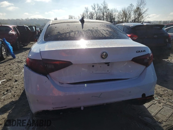 2020 Alfa Romeo Giulia Ti Sport with VIN ZARFAMBN8L7634911, listed as a Copart auction lot 80492774 with 21,056 mi miles and Salvage title. Bid and sale history available at DreamBid. Image 6.