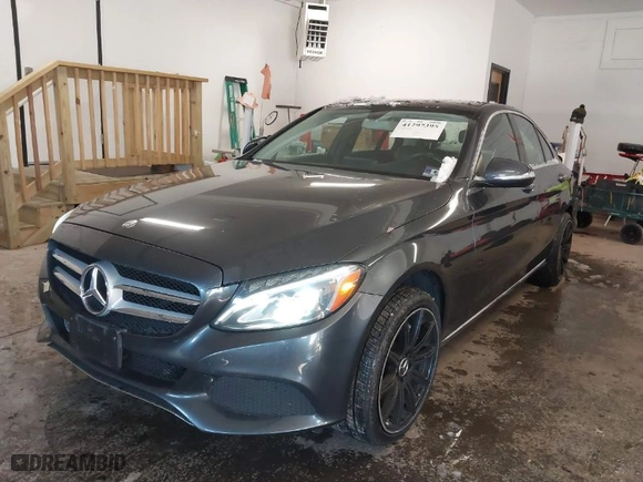 2015 Mercedes-Benz C-Class C 300 Luxury with VIN 55SWF4KBXFU066756, listed as a IAAI auction lot 41297395 with 104,298 mi miles. Bid and sale history available at carsss.com. Image 2.