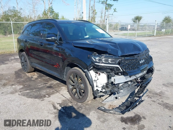 2023 Kia Sorento X-Line SX Prestige with VIN 5XYRKDLF2PG245301, listed as a IAAI auction lot 41667117 with 9,373 mi miles. Bid and sale history available at carsss.com. Image 1.