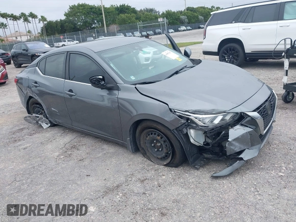 2020 Nissan Sentra S with VIN 3N1AB8BVXLY291612, listed as a IAAI auction lot 41397437 with 45,009 mi miles. Bid and sale history available at carsss.com. Image 6.