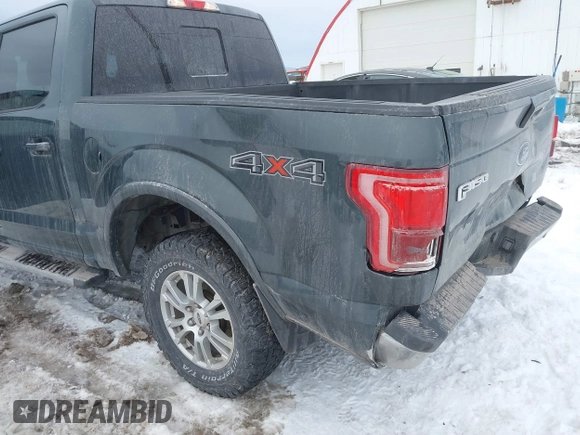 2015 Ford F-150 XLT with VIN 1FTEW1EP6FFB48630, listed as a IAAI auction lot 41597442 with 128,428 mi miles. Bid and sale history available at carsss.com. Image 6.