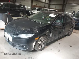 2016 Honda Civic Sedan EX-L with VIN 19XFC1F75GE210803, listed as a IAAI auction lot 41424370 with 111,848 mi miles. Bid and sale history available at carsss.com. Image 20.