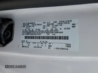 2018 Ford F-150 XL с VIN 1FTMF1CB5JKD15787, выставлен на аукционе Copart как лот 54633335 с пробегом 132 464 миль миль и Списание • Salvage title. История ставок и продаж доступна на DreamBid. Изображение 12.