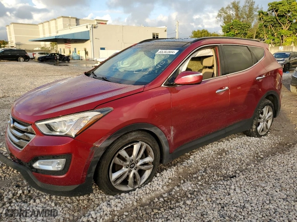 2016 Hyundai Santa Fe Sport with VIN 5XYZWDLA2GG350526, listed as a Copart auction lot 85282804 with 99,674 mi miles and Salvage Title. Bid and sale history available at carsss.com. Image 1.