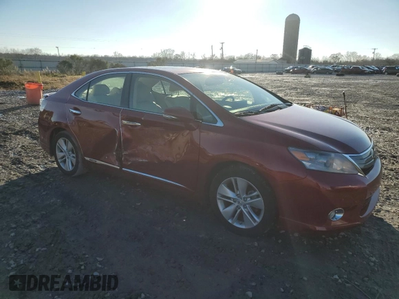 2010 Lexus HS 250h with VIN JTHBB1BA7A2021334, listed as a Copart auction lot 88048675 with 92,426 mi miles and Salvage Title. Bid and sale history available at DreamBid. Image 4.
