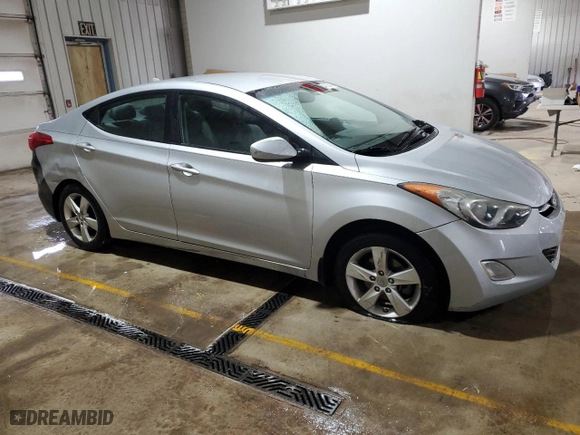 2013 Hyundai Elantra GLS with VIN 5NPDH4AE8DH151625, listed as a Copart auction lot 45352485 with 160,143 mi miles and Salvage Title. Bid and sale history available at carsss.com. Image 4.