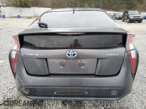 2016 Toyota Prius Four with VIN JTDKARFU7G3517079, listed as a Copart auction lot 89255495 with 133,108 mi miles and Salvage Title. Bid and sale history available at carsss.com. Image 6.