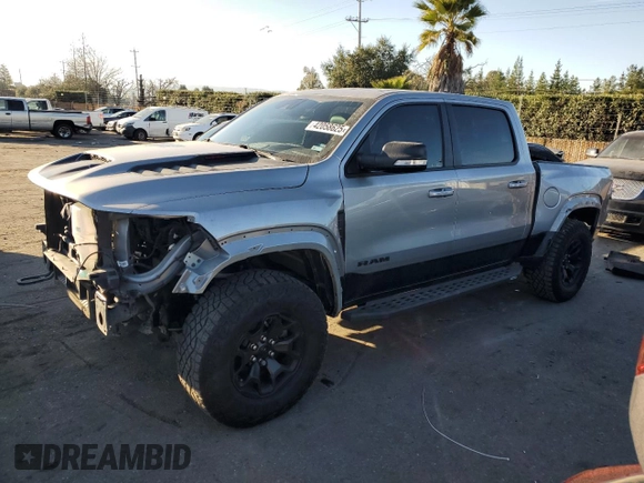 2021 Ram 1500 TRX with VIN 1C6SRFU99MN781711, listed as a Copart auction lot 42058625 with 55,732 mi miles and Salvage Title. Bid and sale history available at carsss.com. Image 1.