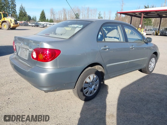 2004 Toyota Corolla CE with VIN JTDBR38E842043849, listed as a IAAI auction lot 41703290 with 299,999 mi miles. Bid and sale history available at carsss.com. Image 4.