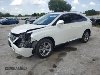 2013 Lexus RX 450h с VIN JTJBC1BA1D2058377, выставлен на аукционе Copart как лот 59750825 с пробегом 79 746 миль миль и Списание • Salvage title. История ставок и продаж доступна на DreamBid. Изображение 1.