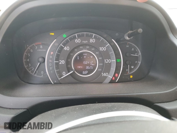 2013 Honda CR-V LX with VIN 2HKRM4H39DH659155, listed as a Copart auction lot 49257105 with 156,412 mi miles and Salvage Title. Bid and sale history available at DreamBid. Image 9.
