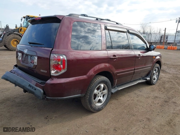 2007 Honda Pilot EX-L with VIN 2HKYF18797H518842, listed as a IAAI auction lot 41775343 with 182,312 mi miles. Bid and sale history available at carsss.com. Image 4.