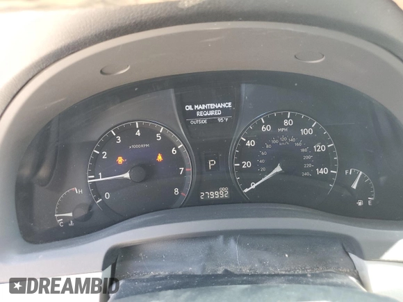 2010 Lexus RX 350 with VIN 2T2BK1BA7AC059483, listed as a Copart auction lot 61349955 with 279,992 mi miles and Salvage title. Bid and sale history available at DreamBid. Image 9.