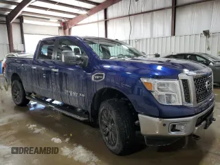 2017 Nissan Titan XD SL with VIN 1N6AA1F40HN515951, listed as a Copart auction lot 87587115 with 79,970 mi miles and Salvage Title. Bid and sale history available at carsss.com. Image 4.