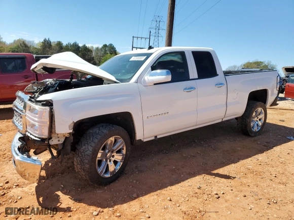 2014 Chevrolet Silverado 1500 LT with VIN 1GCRCREC8EZ126261, listed as a Copart auction lot 50588885 with 96,978 mi miles and Salvage Title. Bid and sale history available at carsss.com. Image 1.